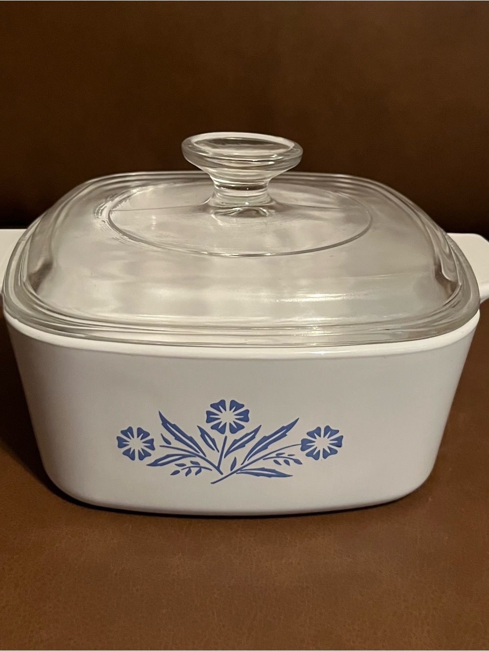 Vtg Corning Ware Blue Cornflower 1-1/2 Qt Casserole Dish w/ Glass Lid A-1 1/2-B